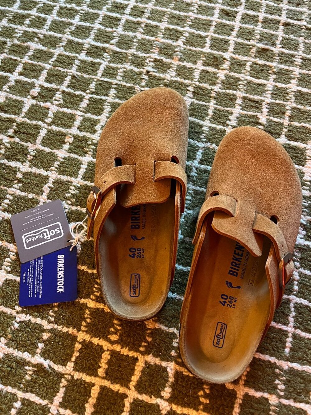 Mink Birkenstock Boston Soft Footbed Clog Size 40 Narrow